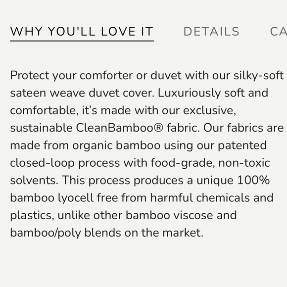 NEW Ettitude Sateen Bamboo Lyocell Duvet Cover Striped Organic Cotton - Picture 9 of 9